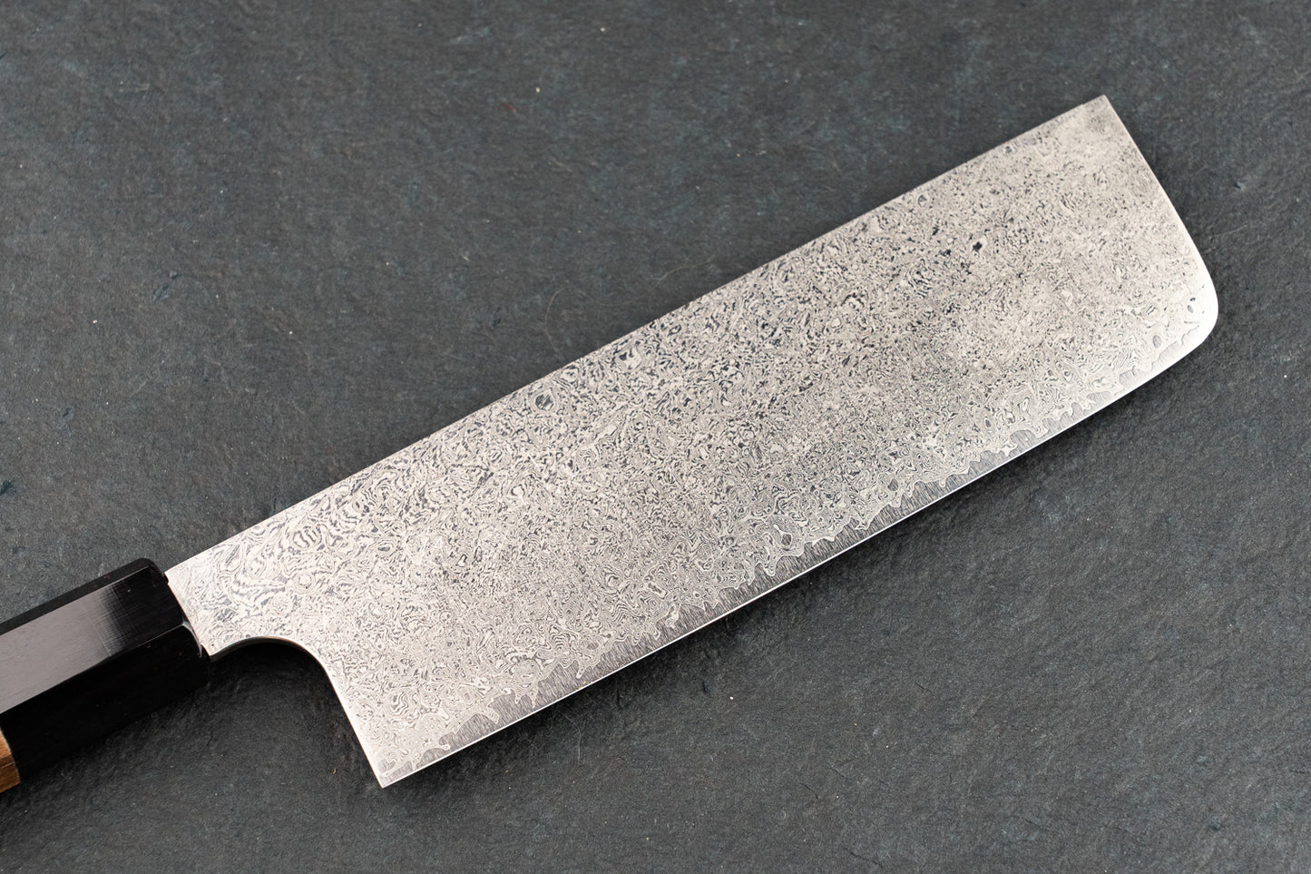 Hatsukokoro Ginyo Ginsan Damascus Nakiri 170mm