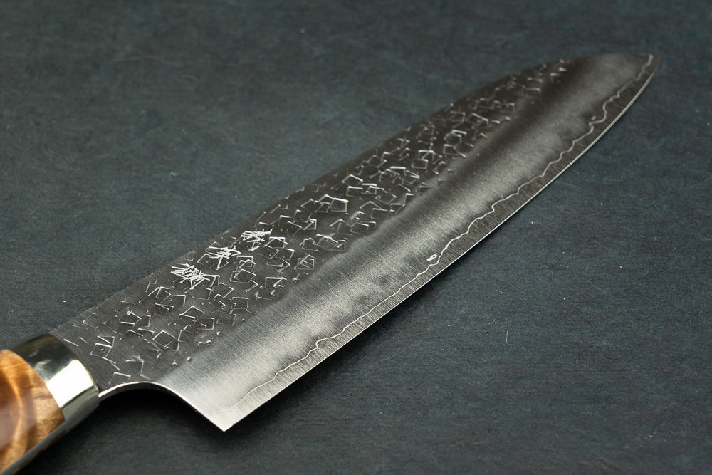 Yoshimi Kato SG2 Hishime Western Santoku 165mm