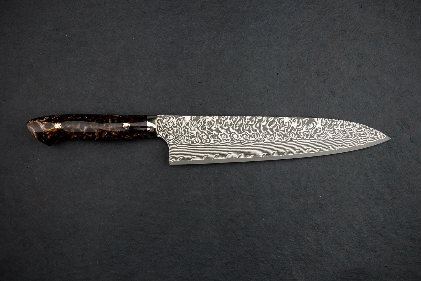 Yoshimi Kato SG2 Black Damascus Western Gyuto 240mm