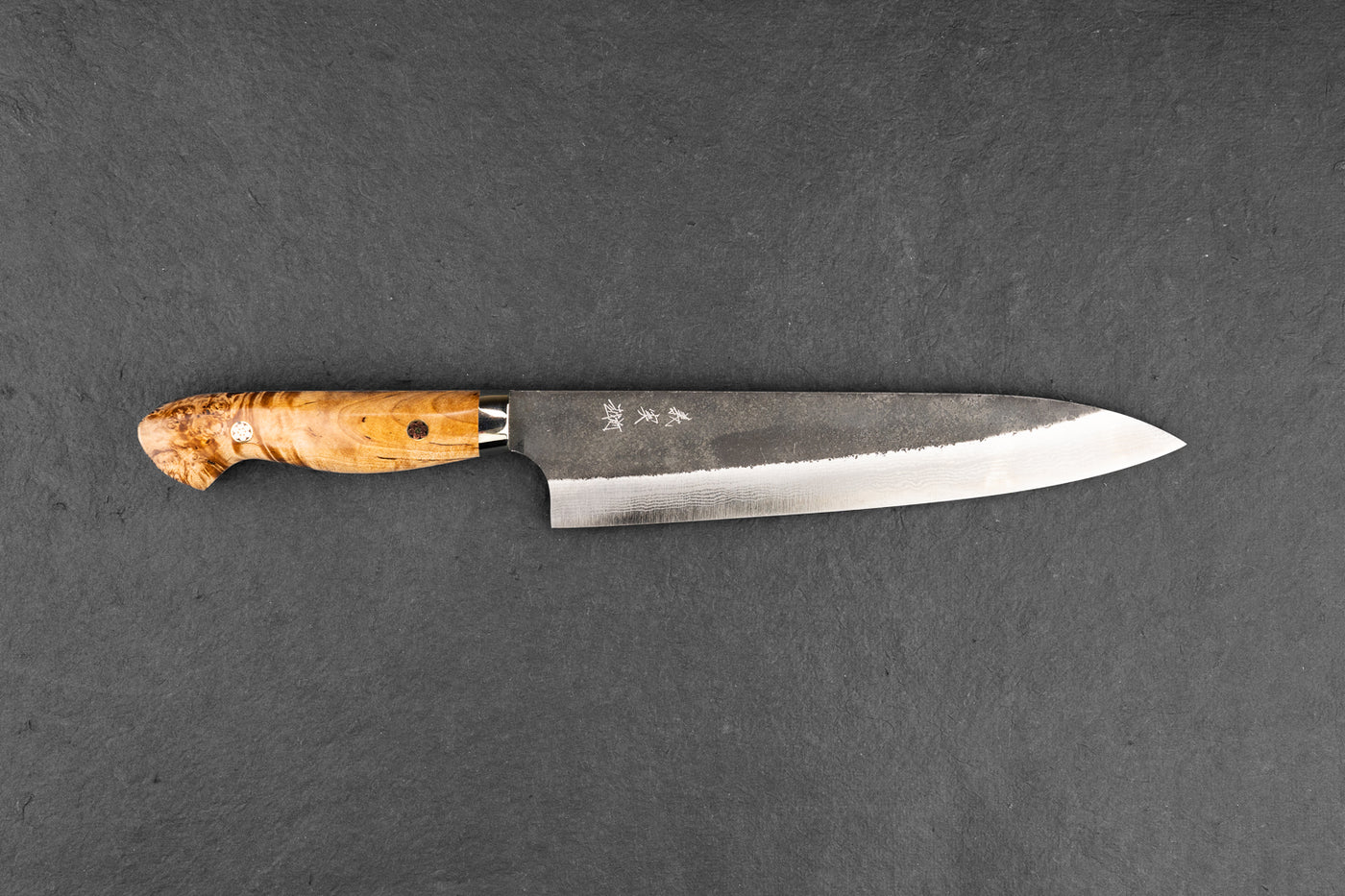 Yoshimi Kato AS Kurouchi Damascus Western Gyuto 210mm Knifewear