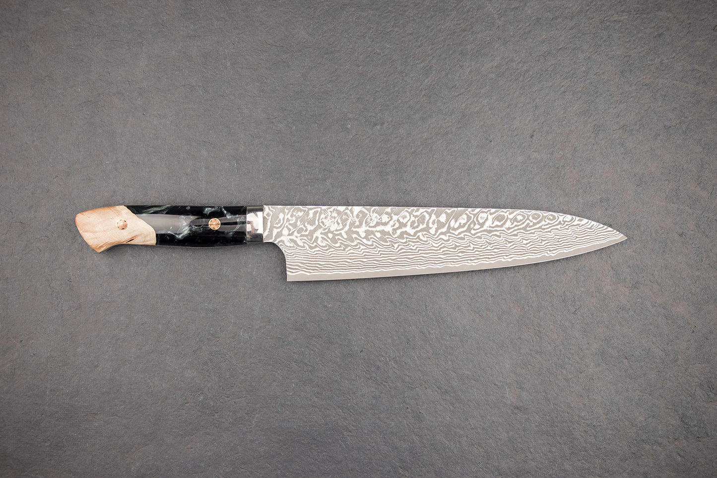 Yoshimi Kato SG2 Black Damascus Western Gyuto 210mm