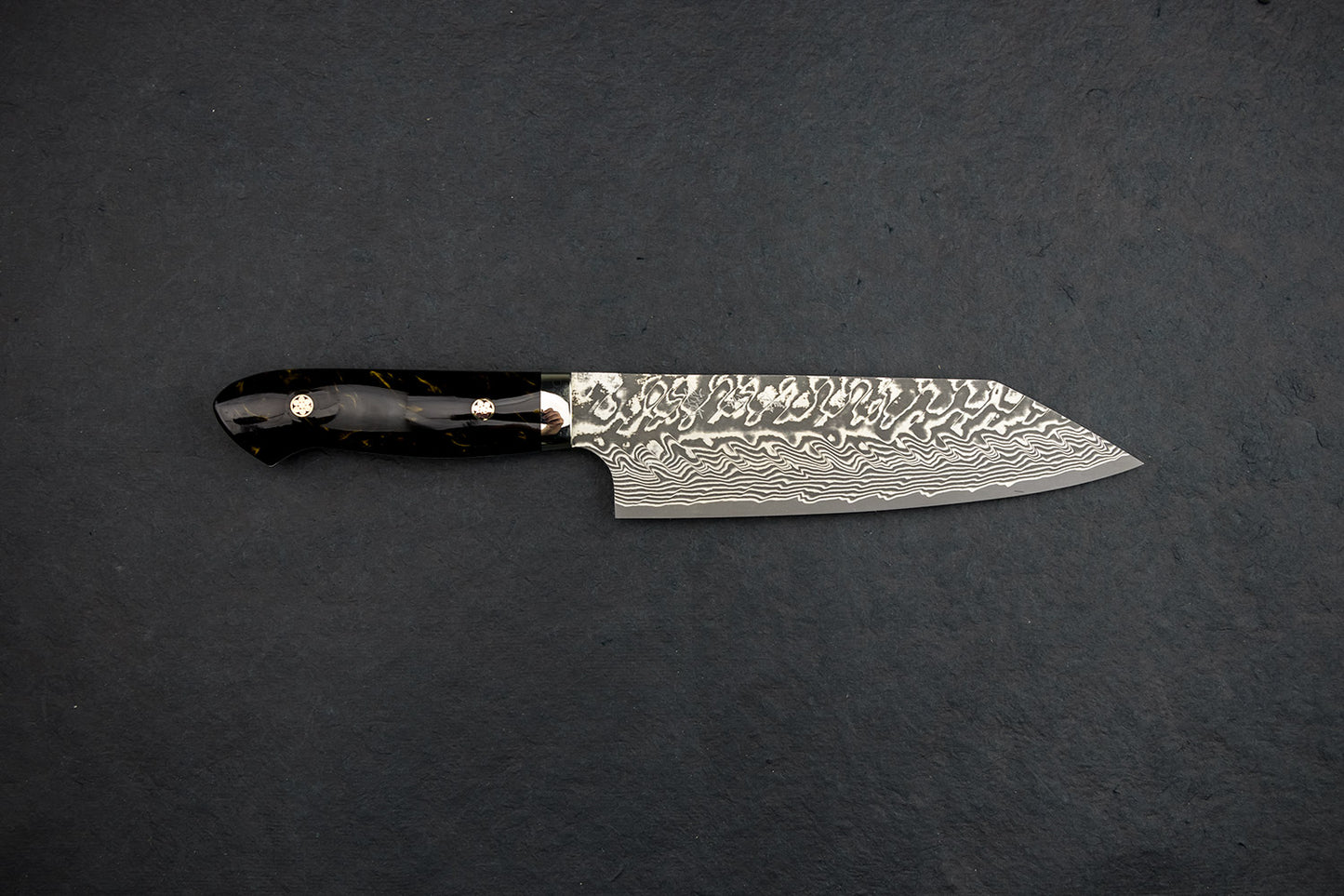 Yoshimi Kato SG2 Damascus Black Western Bunka 180mm