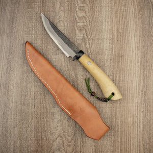 Tsukasa Hinoura Outdoor Knife, W2 Tsuchime Yamakogatana 105mm