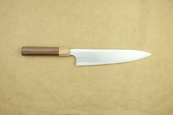 Kei Kobayashi R2 Special Finished RS8R Japanese Chef's Knife SET  (Gyuto210-Slicer-Bunka-Vegetable-Petty) with Red-Ring Octagonal Handle