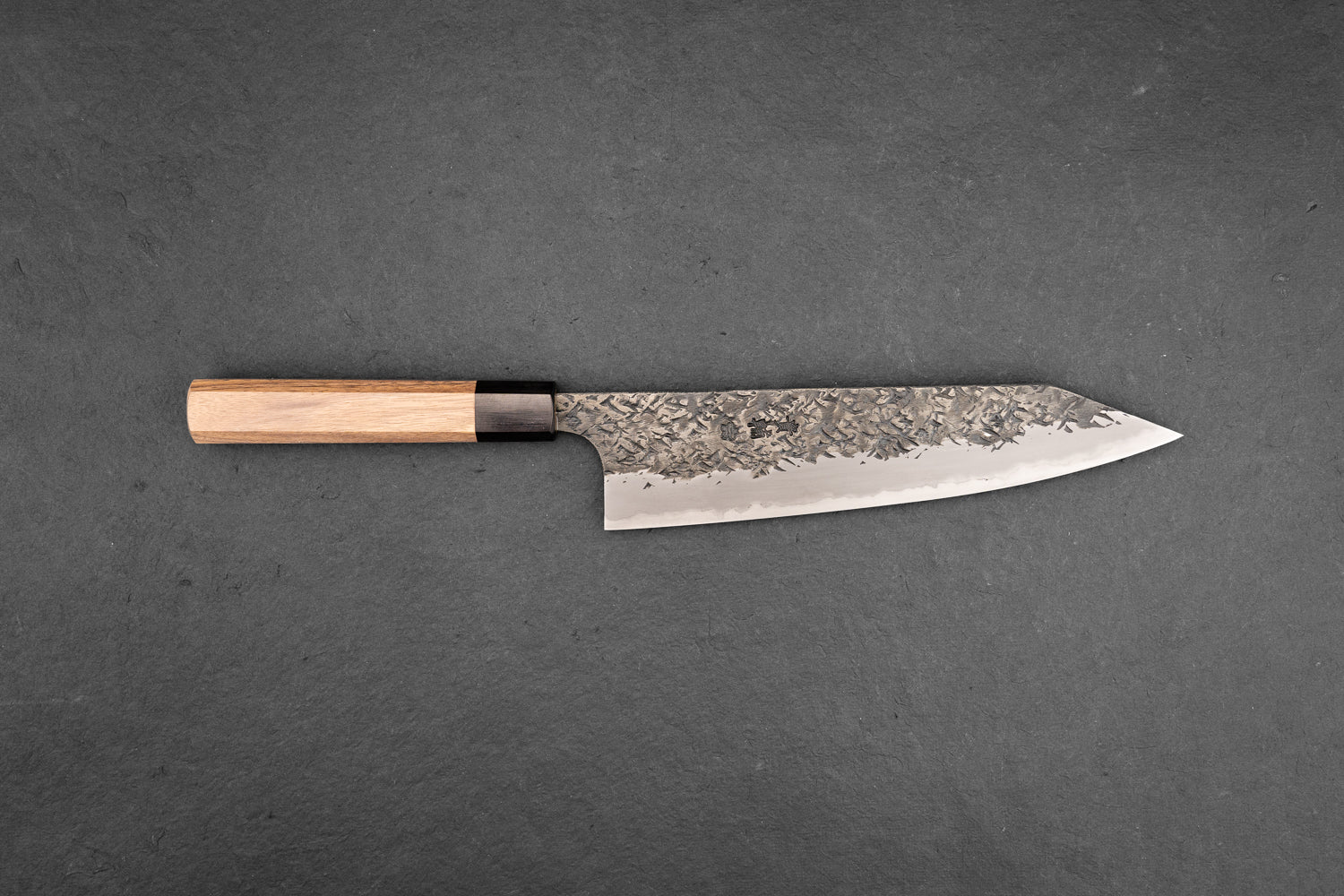 Kisuke Manaka Shirogami 2 Honwarikomi Kurouchi Tsuchime Kiritsuke Gyuto 210mm from Manaka Hamono