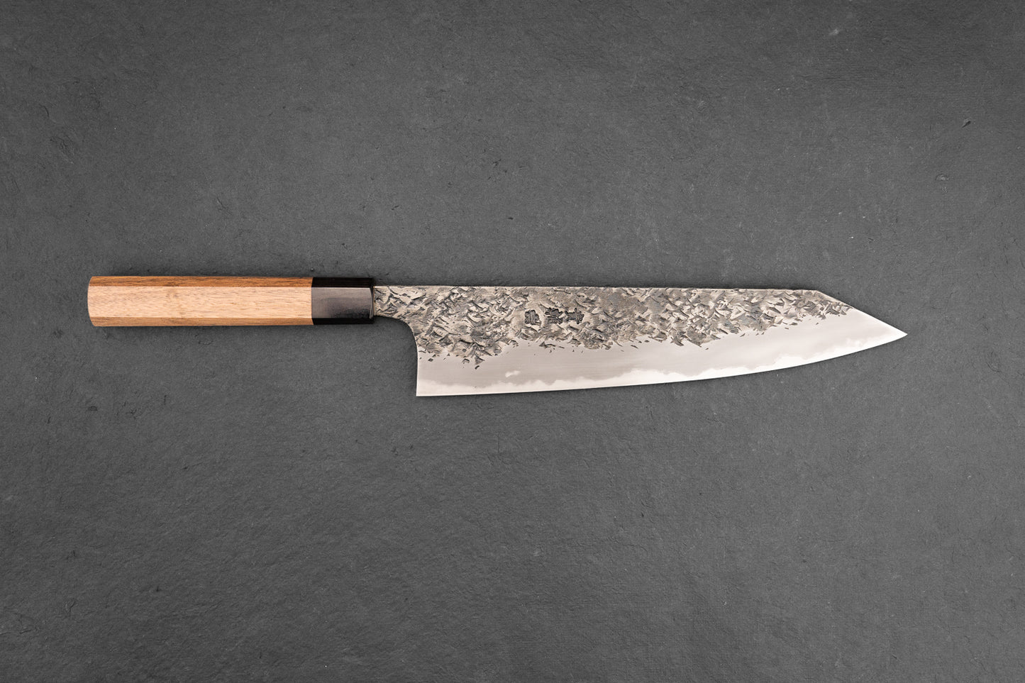 Kisuke Manaka Shirogami 2 Honwarikomi Kurouchi Tsuchime Kiritsuke Gyuto 240mm