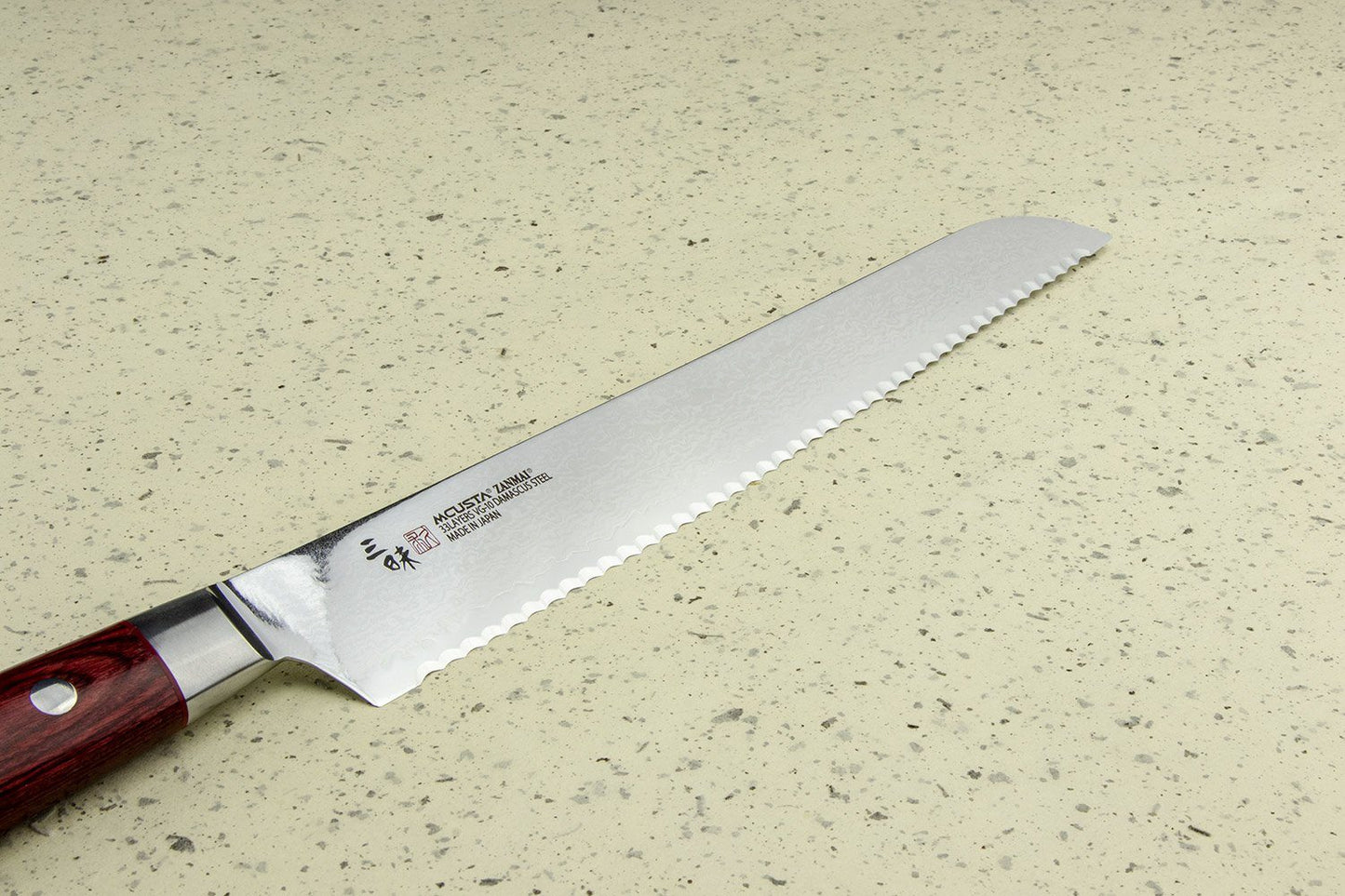 Mcusta Zanmai Classic Pro Damascus Flame Bread 230mm