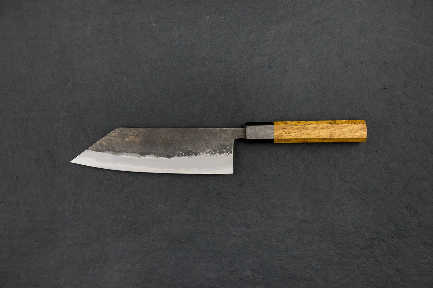 Miyazaki Kajiya Tsubaki Aogami Stainless Kurouchi Tsuchime Hakata 180mm