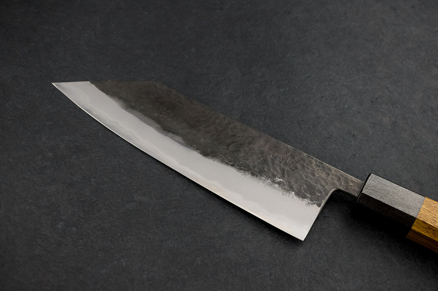 Miyazaki Kajiya Tsubaki Aogami Stainless Kurouchi Tsuchime Hakata 180mm