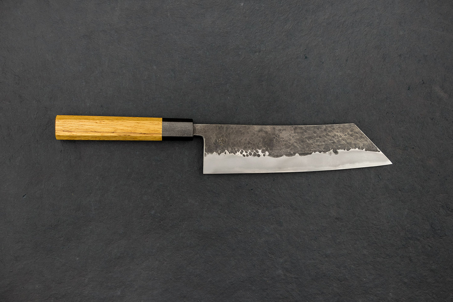 Miyazaki Kajiya Tsubaki Aogami Stainless Kurouchi Tsuchime Hakata 210mm