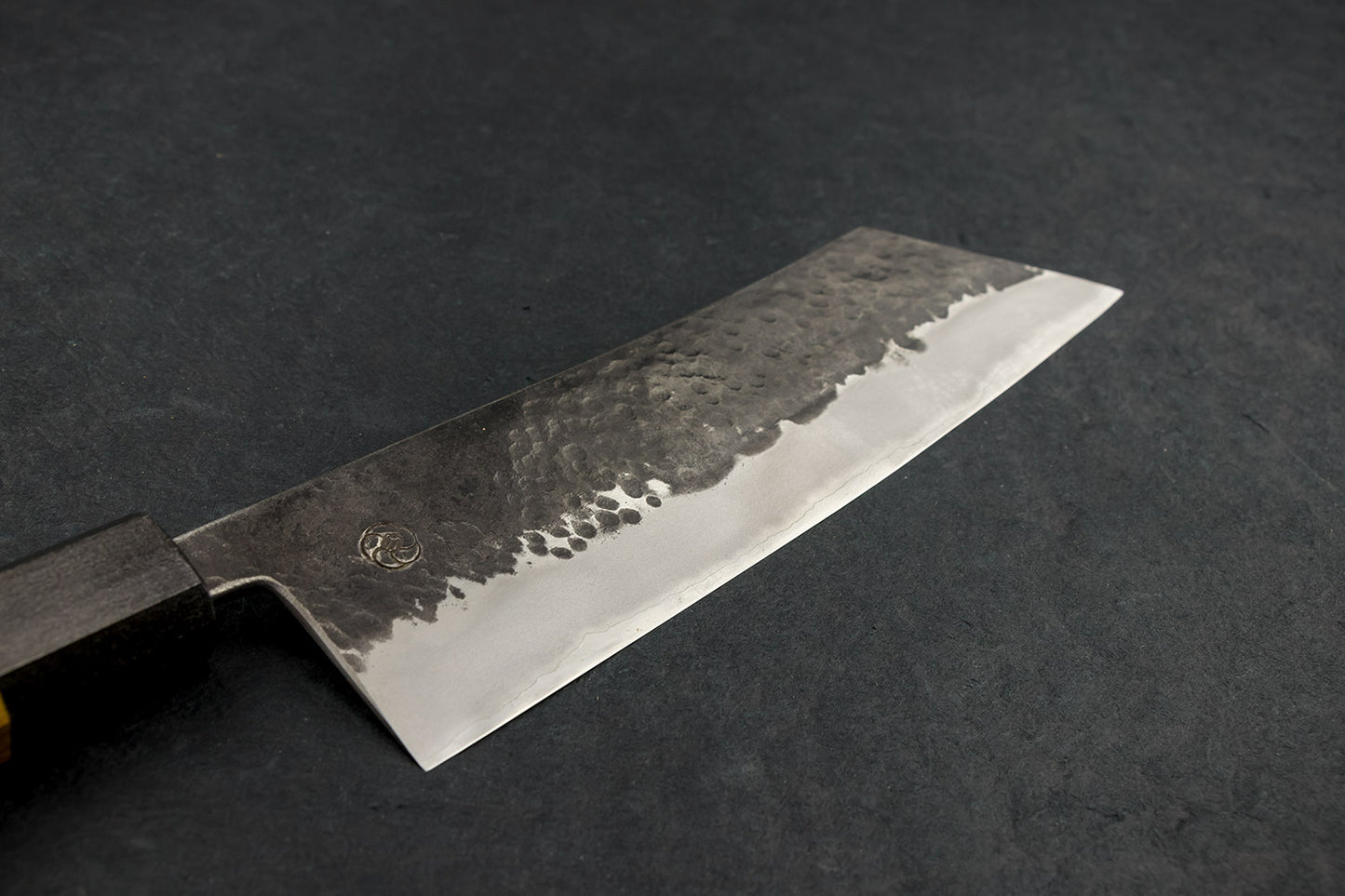 Miyazaki Kajiya Tsubaki Aogami Stainless Kurouchi Tsuchime Hakata 210mm