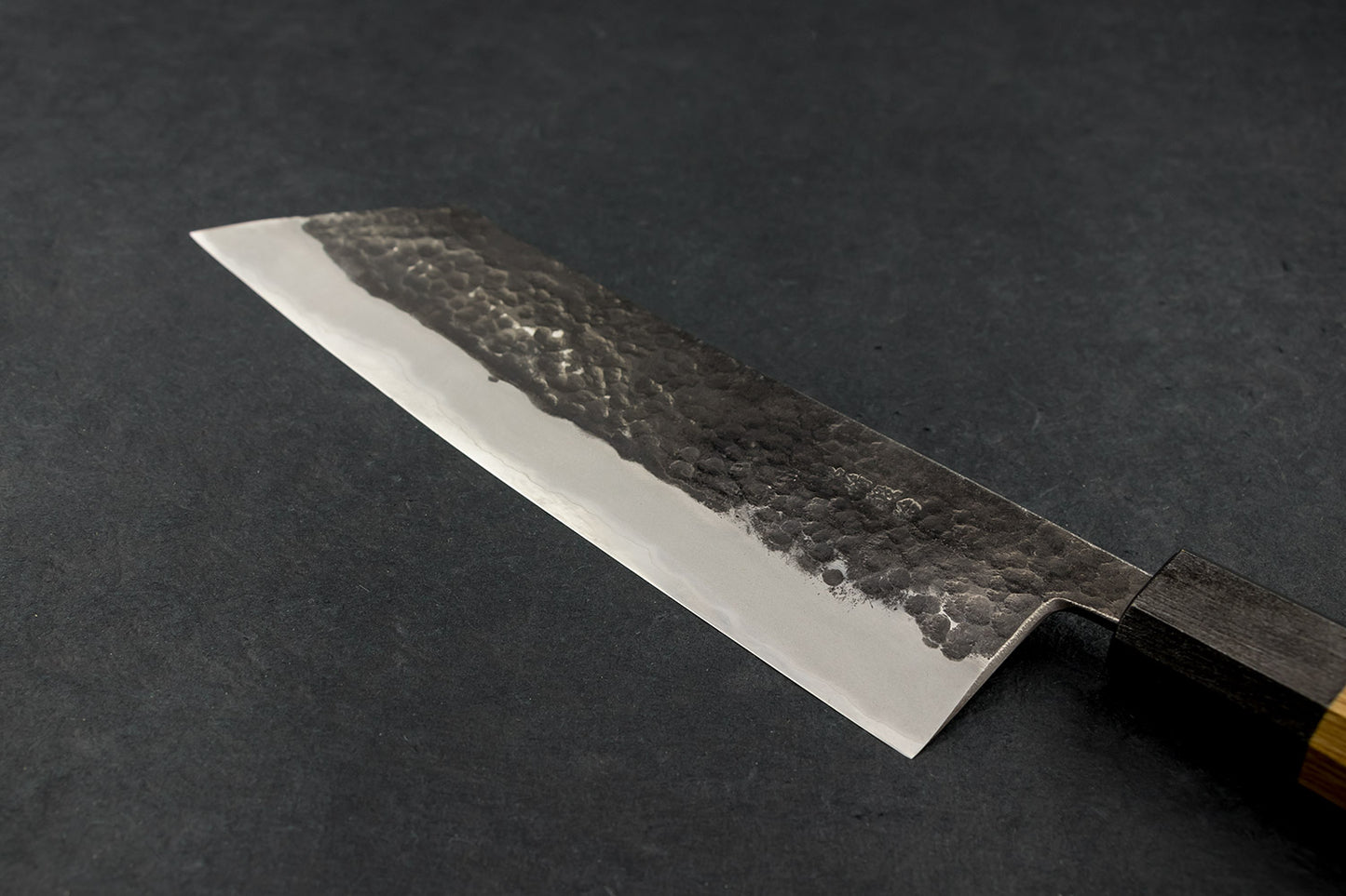 Miyazaki Kajiya Tsubaki Aogami Stainless Kurouchi Tsuchime Hakata 210mm