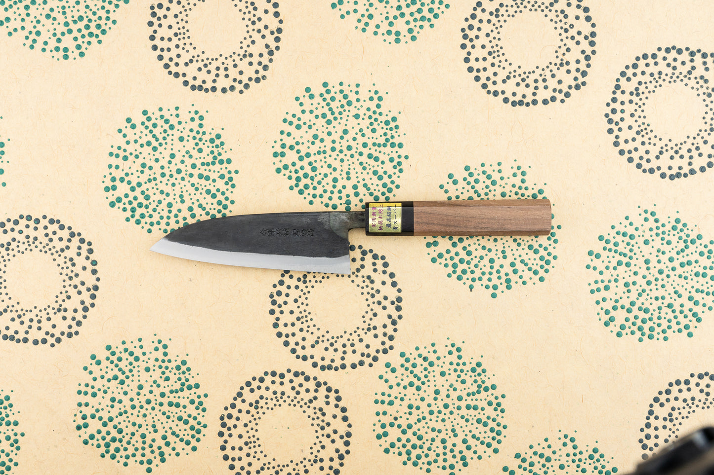 Moritaka AS Kurouchi Santoku 130mm