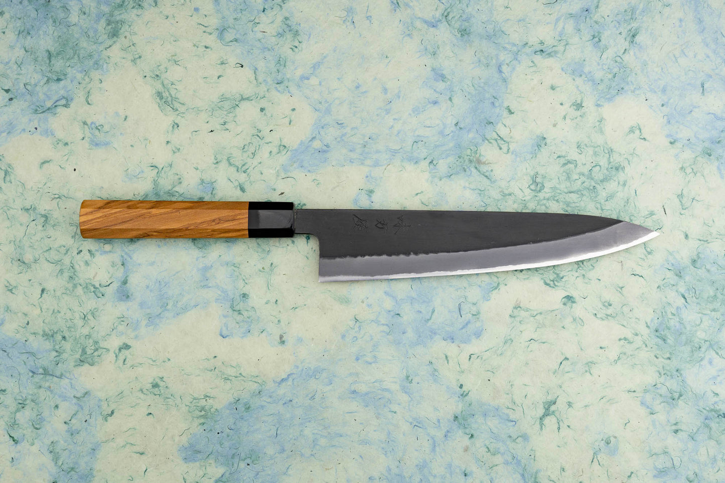 Mutsumi Hinoura "Ajikataya" Shirogami Kurouchi Gyuto 240mm