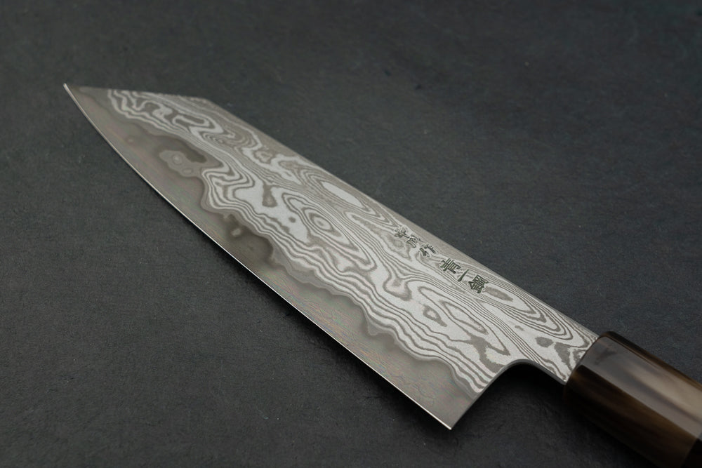 Satoshi Nakagawa x Naohito Myojin Aoichi Kuro Damascus Bunka 180mm