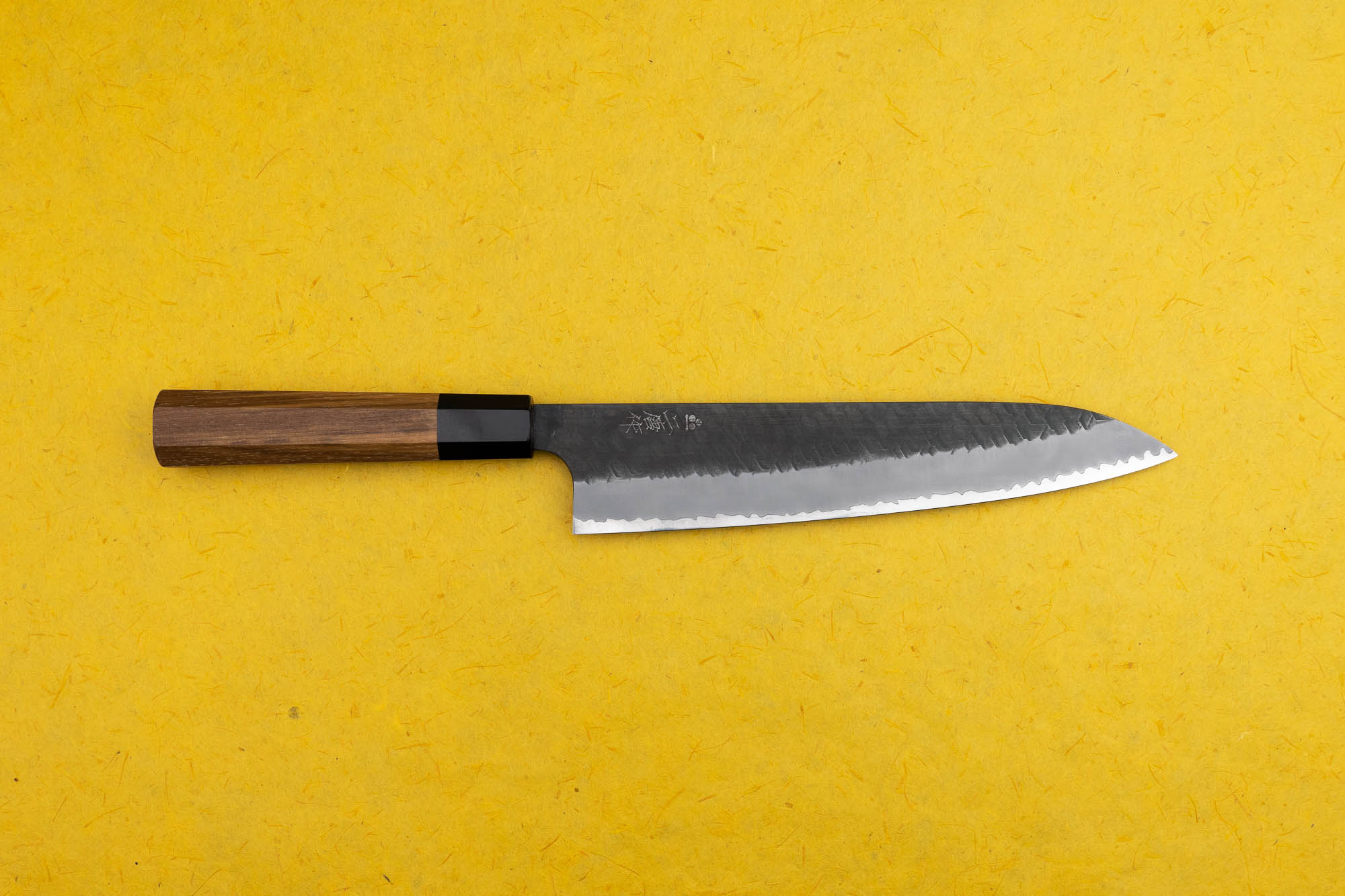 Japanese chef knife gyuto - NIGARA - Kurouchi Tsuchime - SG2 - Size