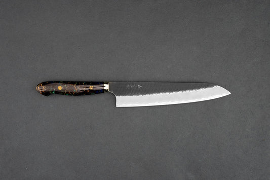 Nigara SG2 Kurouchi Tsuchime Western Gyuto 240mm