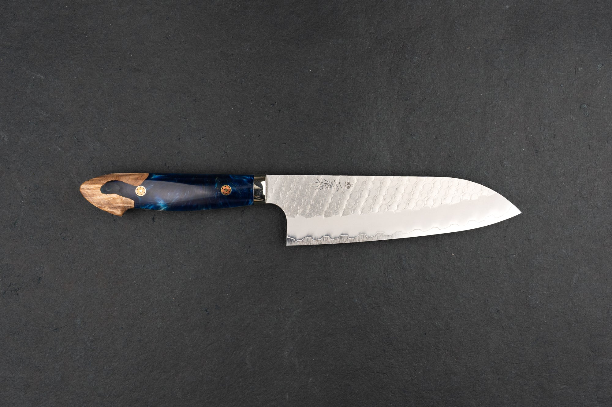 Nigara SG2 Migaki Tsuchime Western Santoku 180mm from Nigara Hamono