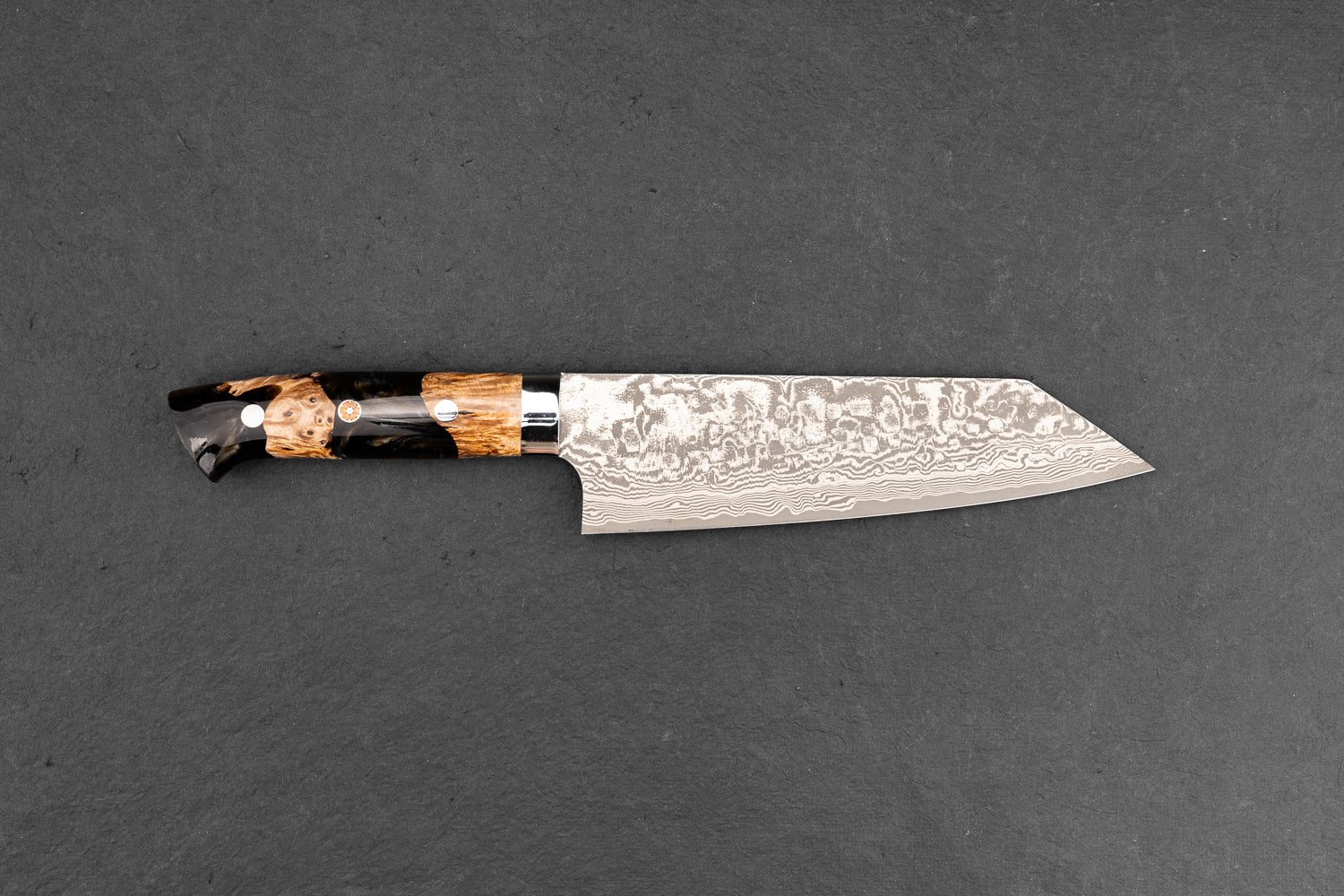 Takeshi Saji R2 Black Damascus Western Bunka 165mm from Takeshi Saji