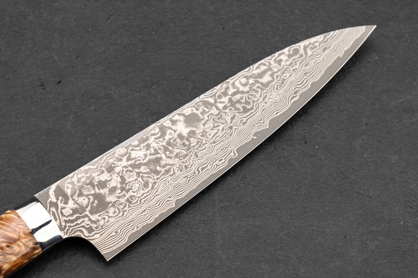 Takeshi Saji R2 Black Damascus Western Gyuto 180mm