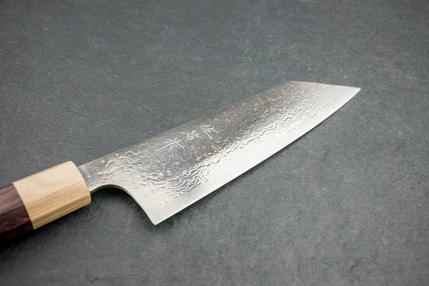 Takeshi Saji VG10 Rainbow Damascus Wa Bunka 165mm