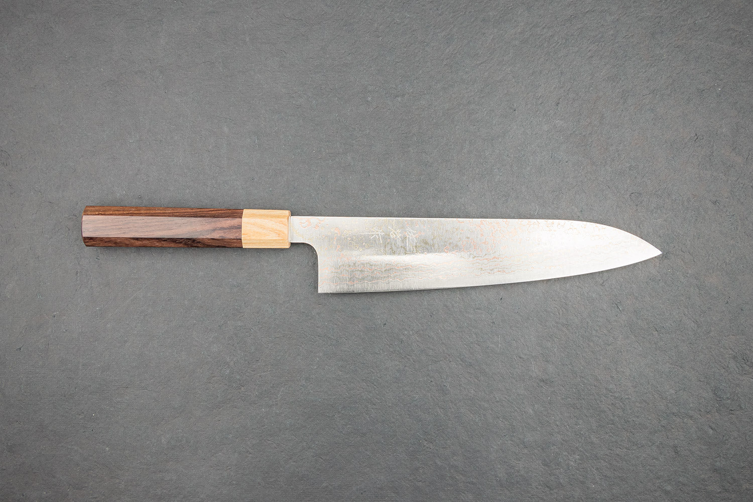 Takeshi Saji VG10W Rainbow Damascus Wa Gyuto 210mm from Takeshi Saji