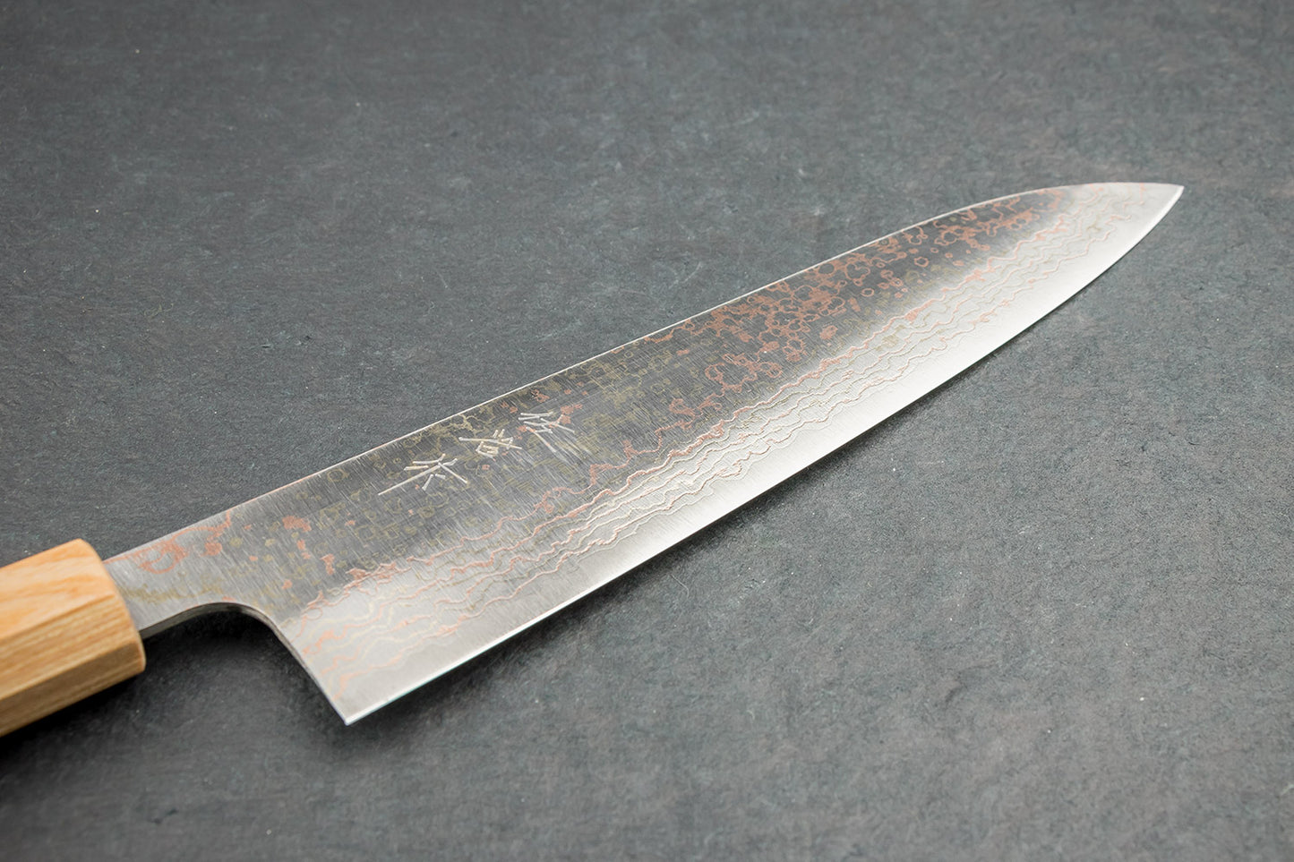 Takeshi Saji VG10 Rainbow Damascus Wa Gyuto 210mm