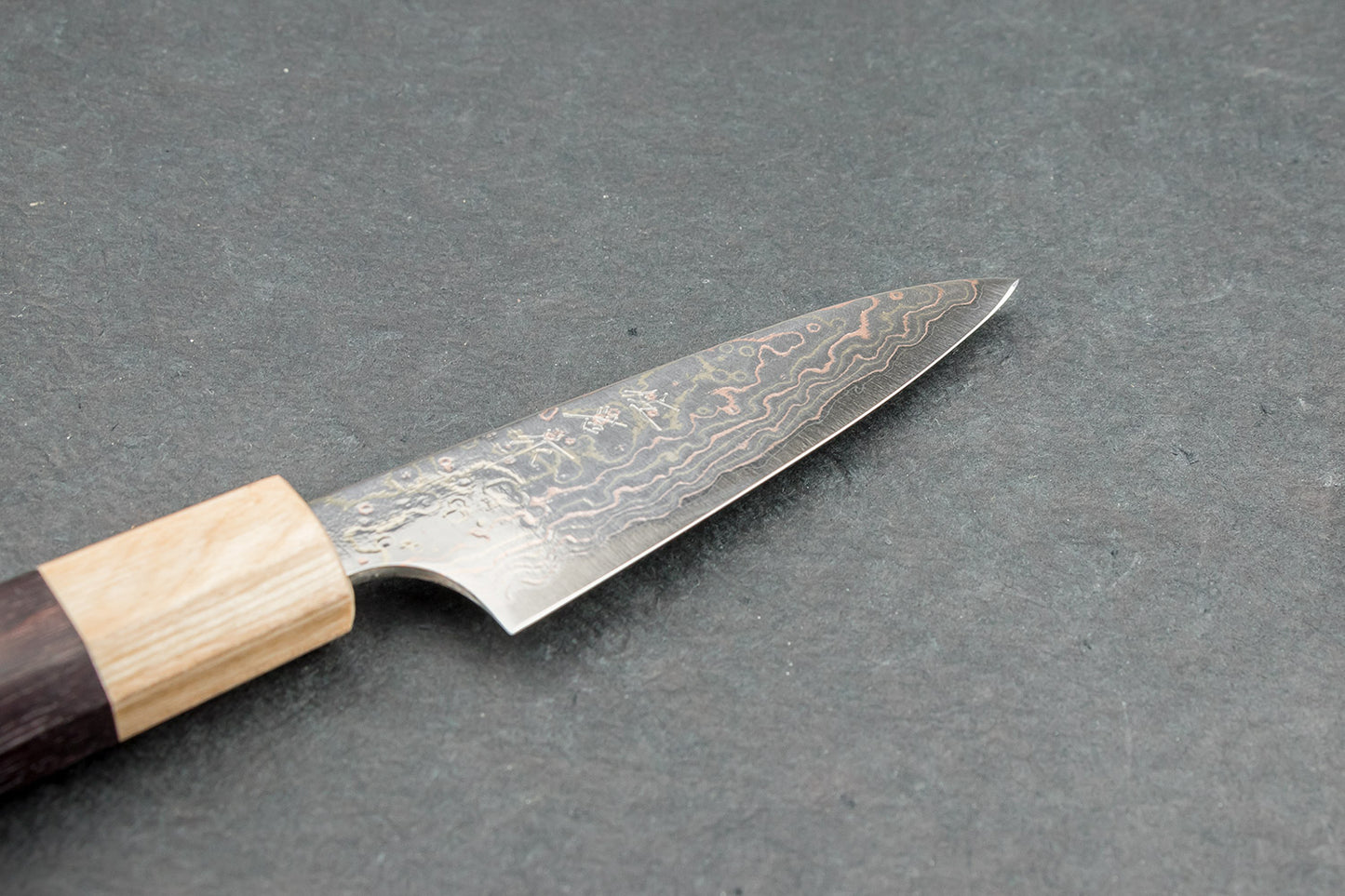 Takeshi Saji VG10 Rainbow Damascus Wa Petty 90mm