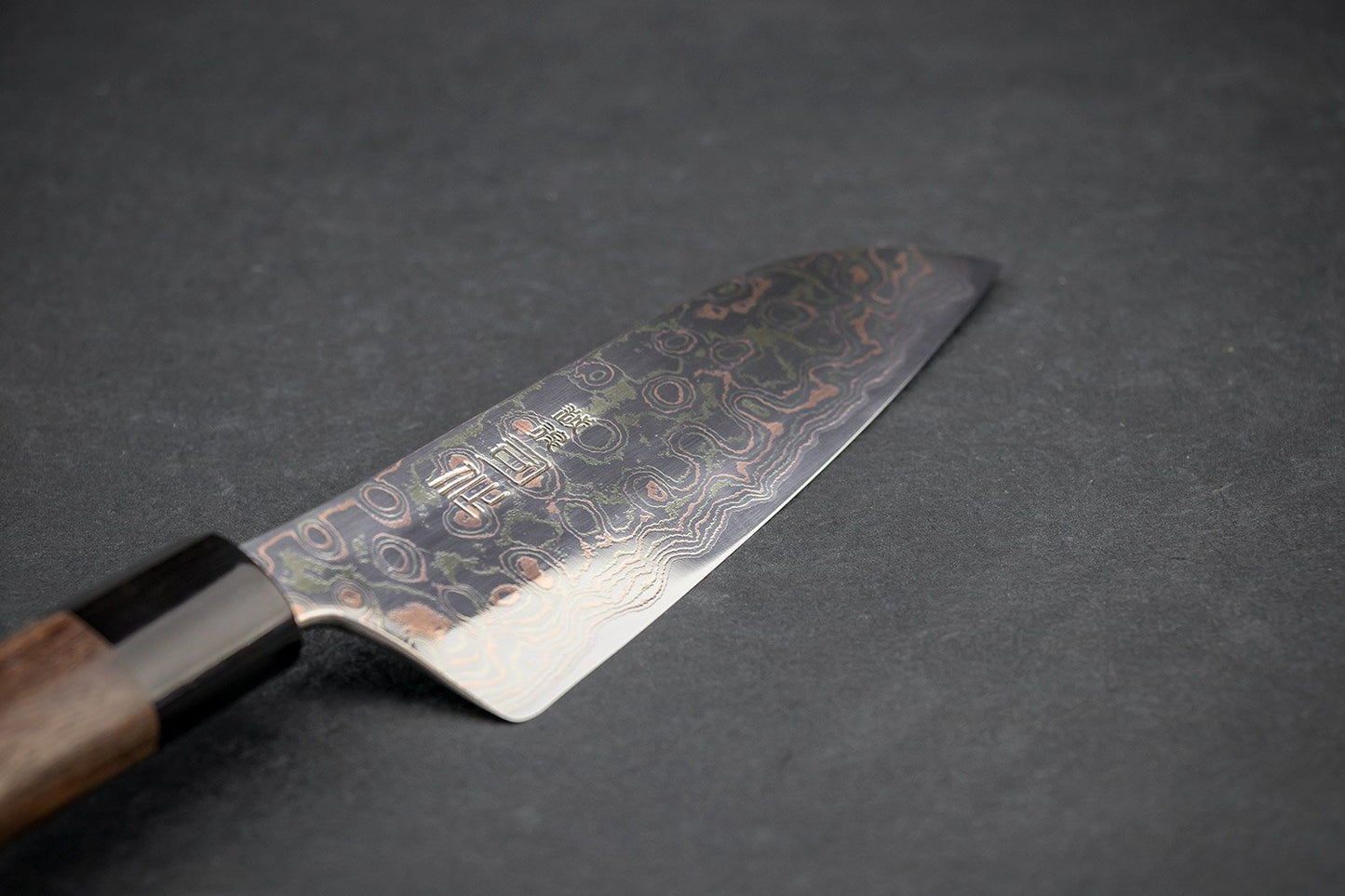 Tsukasa Hinoura VS2 Colour Damascus Santoku 165mm