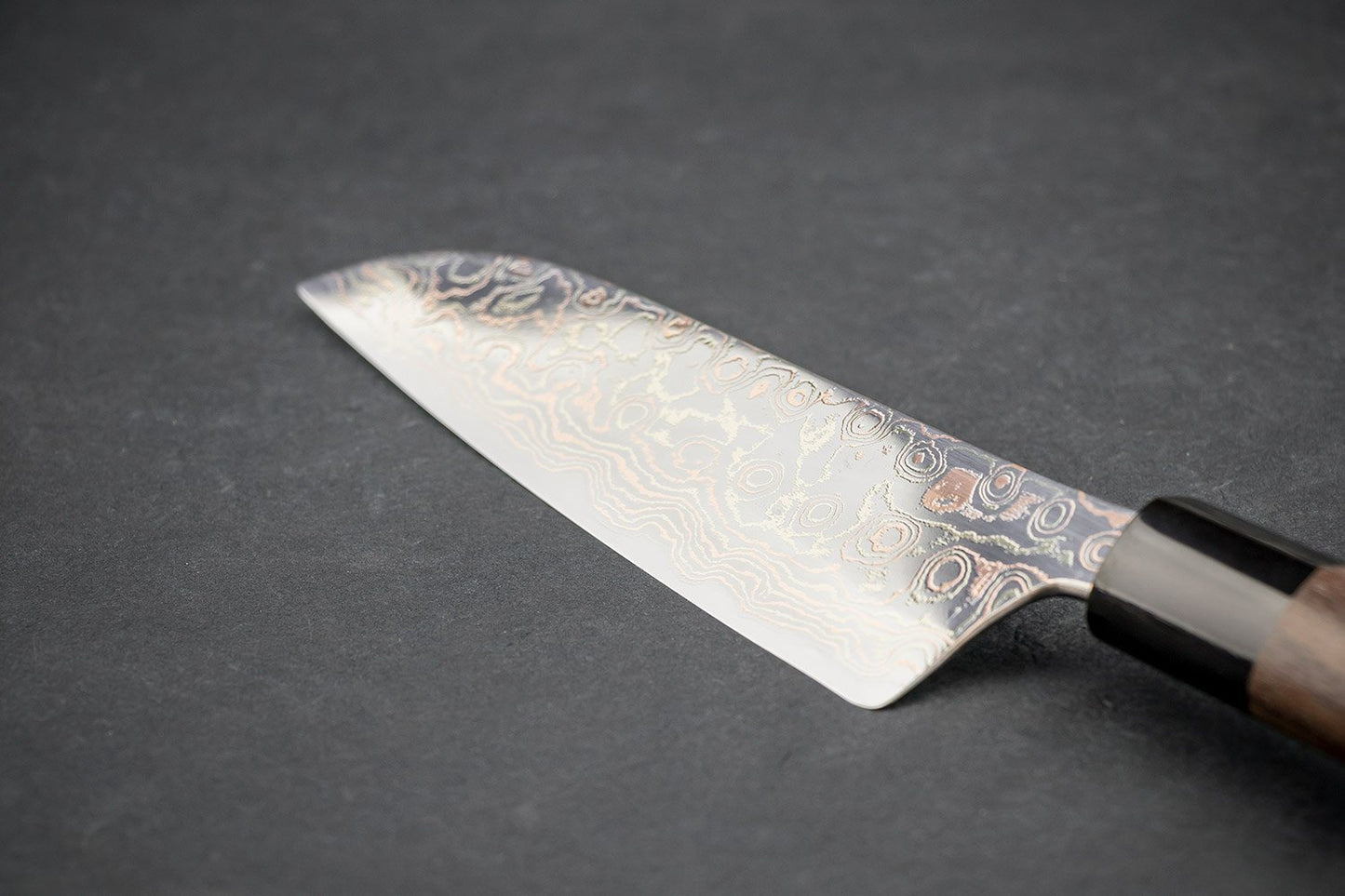 Tsukasa Hinoura VS2 Colour Damascus Santoku 165mm