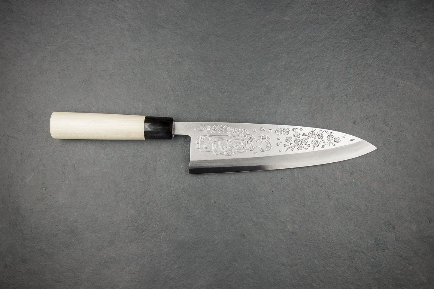 Sakai Takayuki Michiko Special Engraved Deba 240mm "Maiko Geisha"