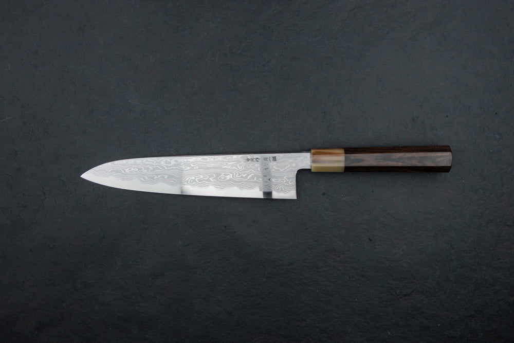 Satoshi Nakagawa x Naohito Myojin Aoichi Damascus Gyuto 240mm