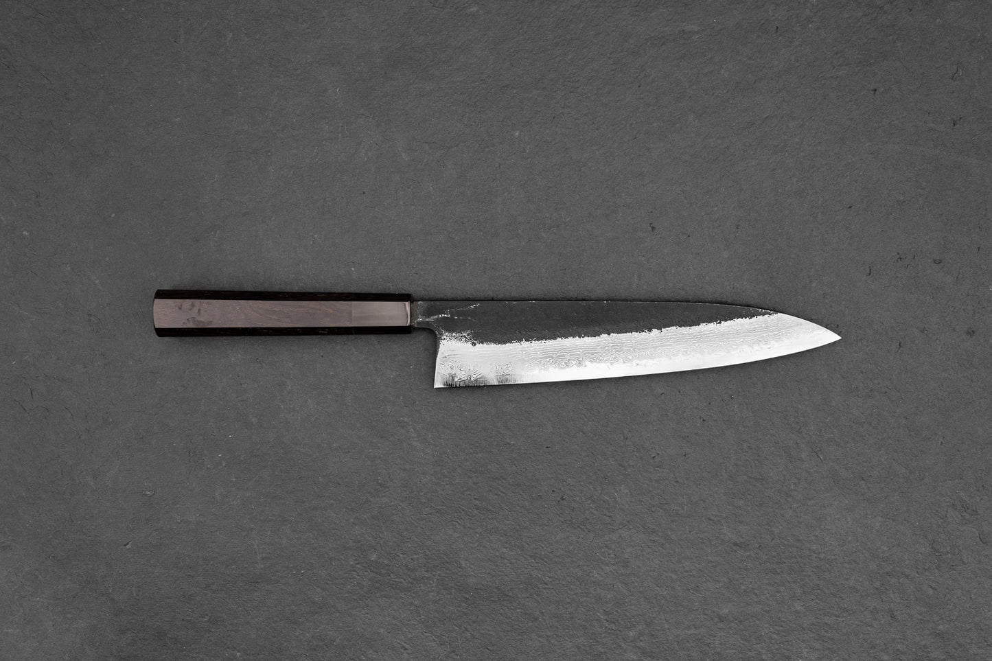 Hatsukokoro Shinkiro AS Kurouchi Damascus Gyuto 210mm