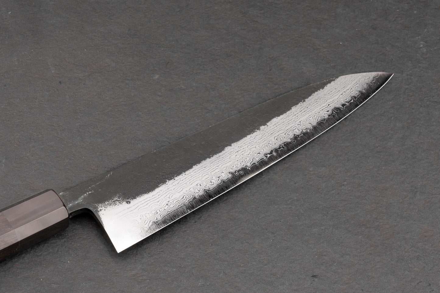 Hatsukokoro Shinkiro AS Kurouchi Damascus Gyuto 210mm