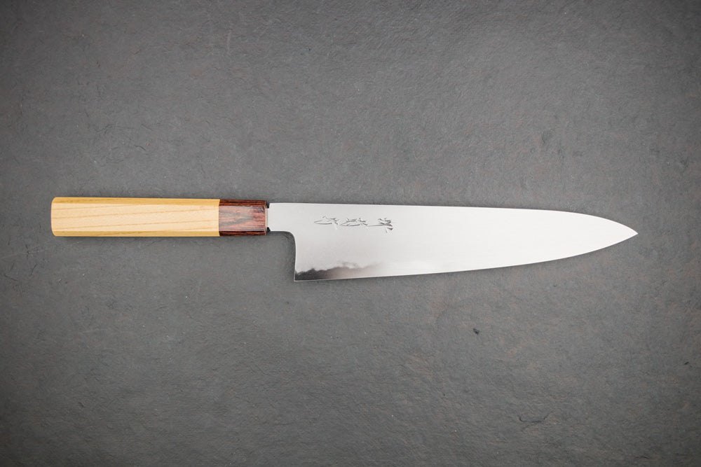 Sakai Kikumori Yoshikazu Tanaka Shironiko Kasumi Gyuto 240mm