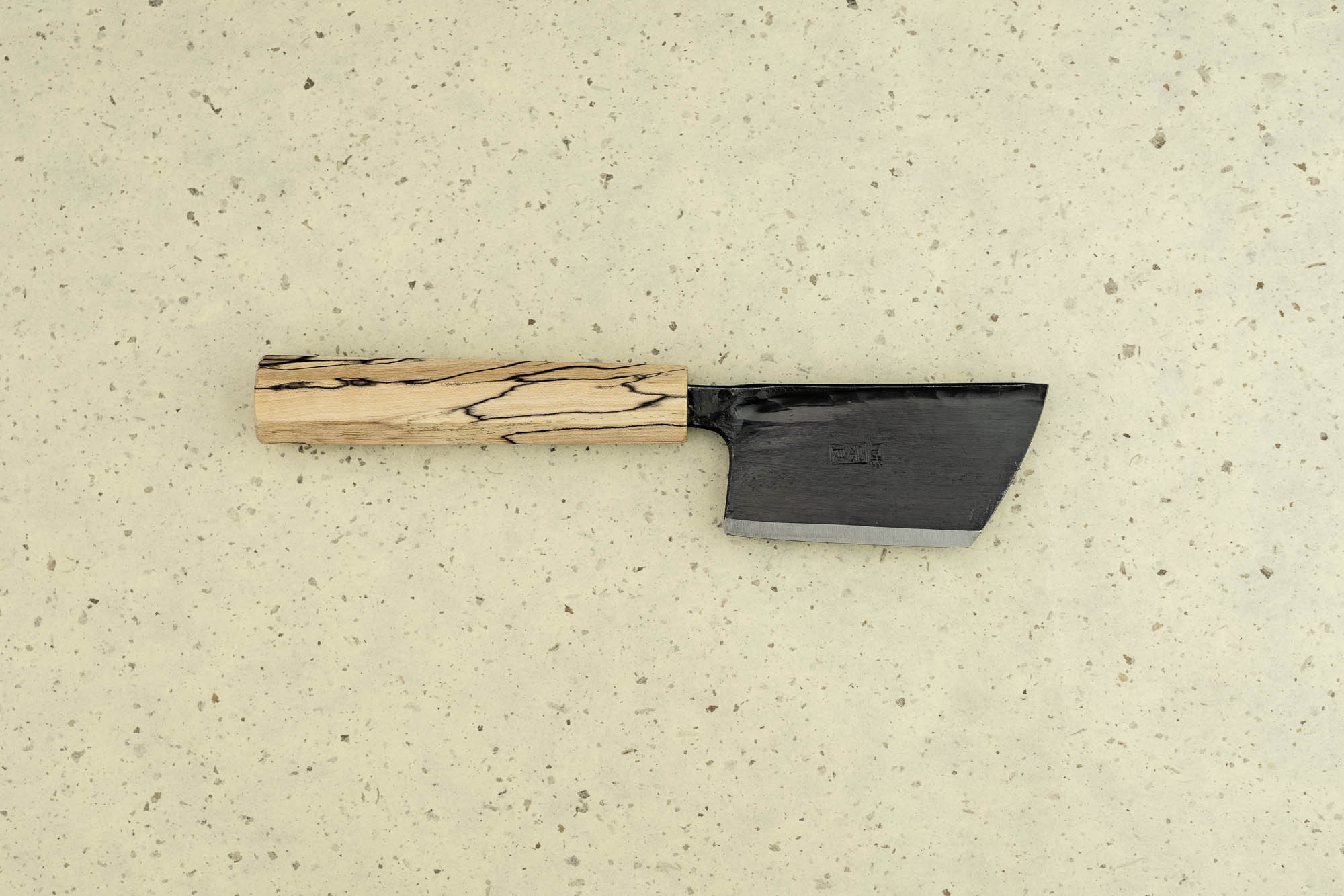 Suzuki Uchi Hamono Shirogami Kurouchi Single Bevel Ko-Nakiri 65mm