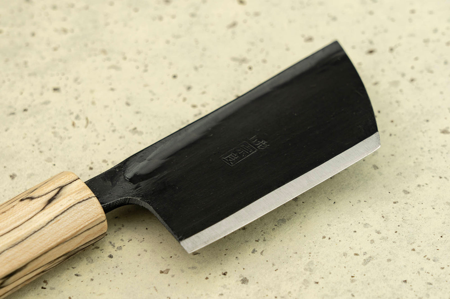 Suzuki Uchi Hamono Shirogami Kurouchi Single Bevel Ko-Nakiri 65mm from Suzuki Uchi Hamono