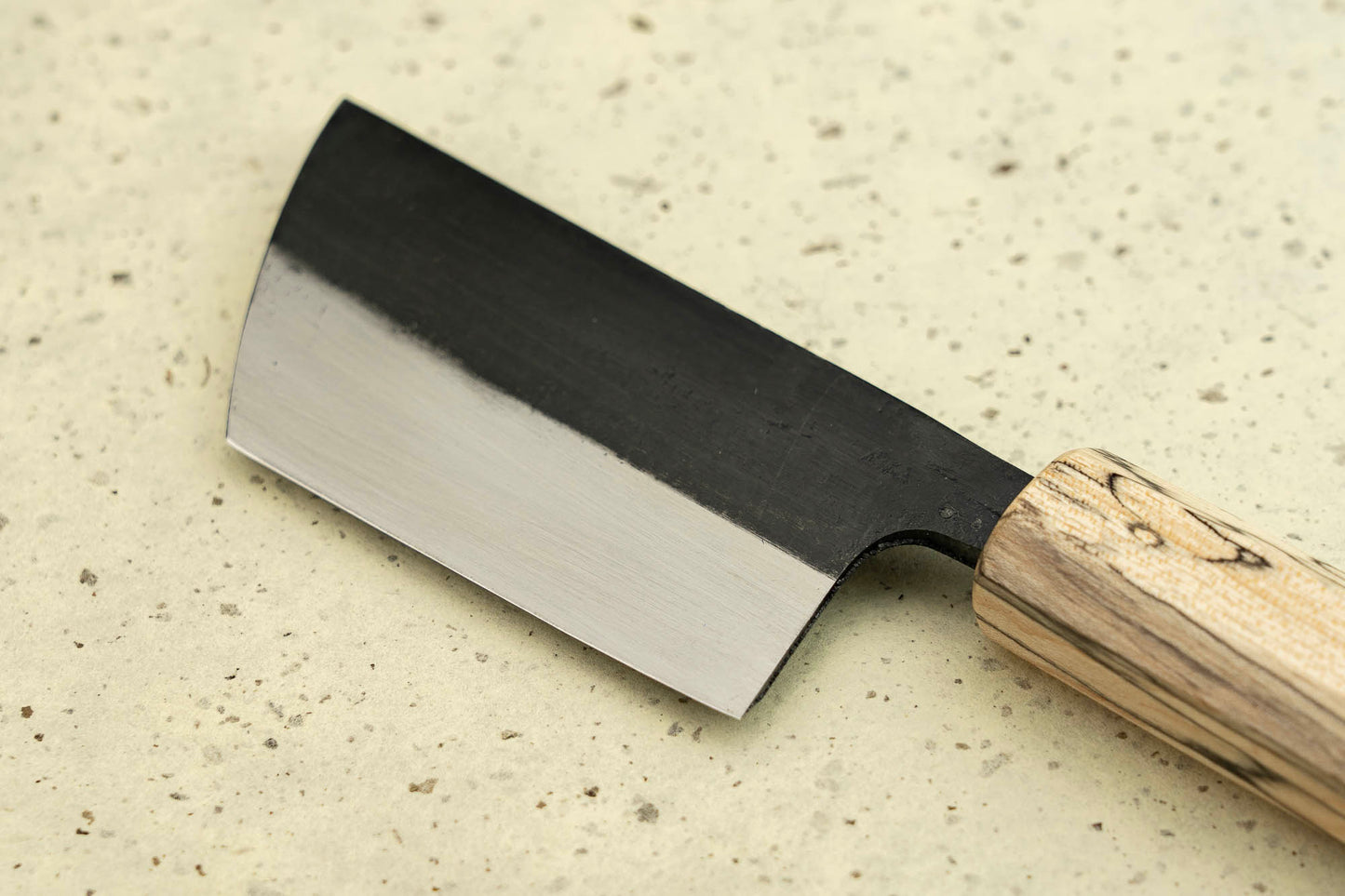 Suzuki Uchi Hamono Shirogami Kurouchi Single Bevel Ko-Nakiri 65mm from Suzuki Uchi Hamono