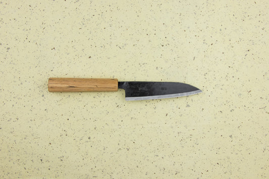 Suzuki Uchi Hamono Shirogami Kurouchi Single Bevel Ko-Santoku 135mm from Suzuki Uchi Hamono