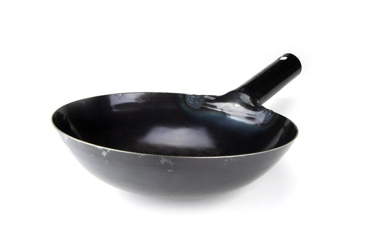 Yamada Uchidashi Hammered Steel Chinese Round Bottom Wok