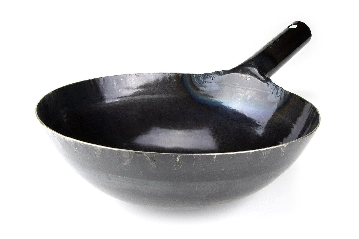 Yamada Uchidashi Hammered Steel Chinese Round Bottom Wok