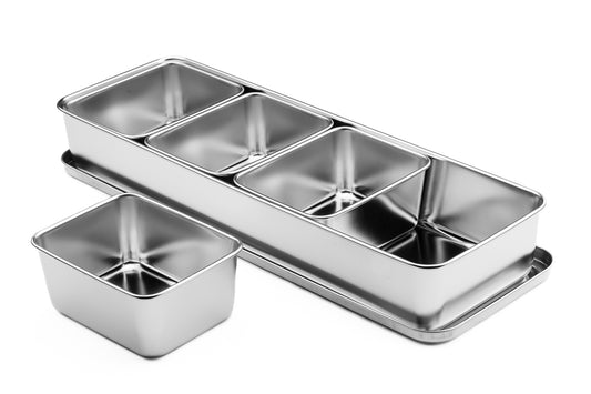 Stainless Yakumi Pan - 4 Compartments